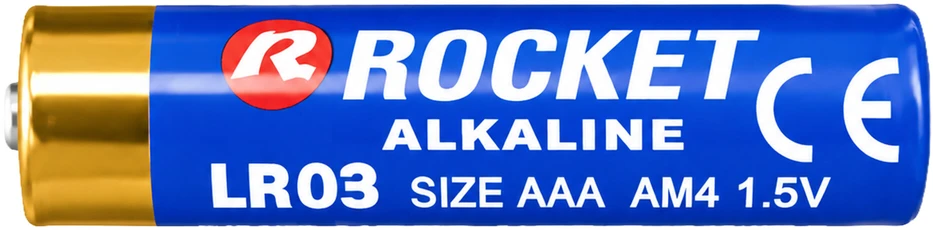 Baterie 10 x 4vnt. Alkaliczne Rocket RL03 AAA 1,5V LR3 Bateria Rinkinys Paluszki