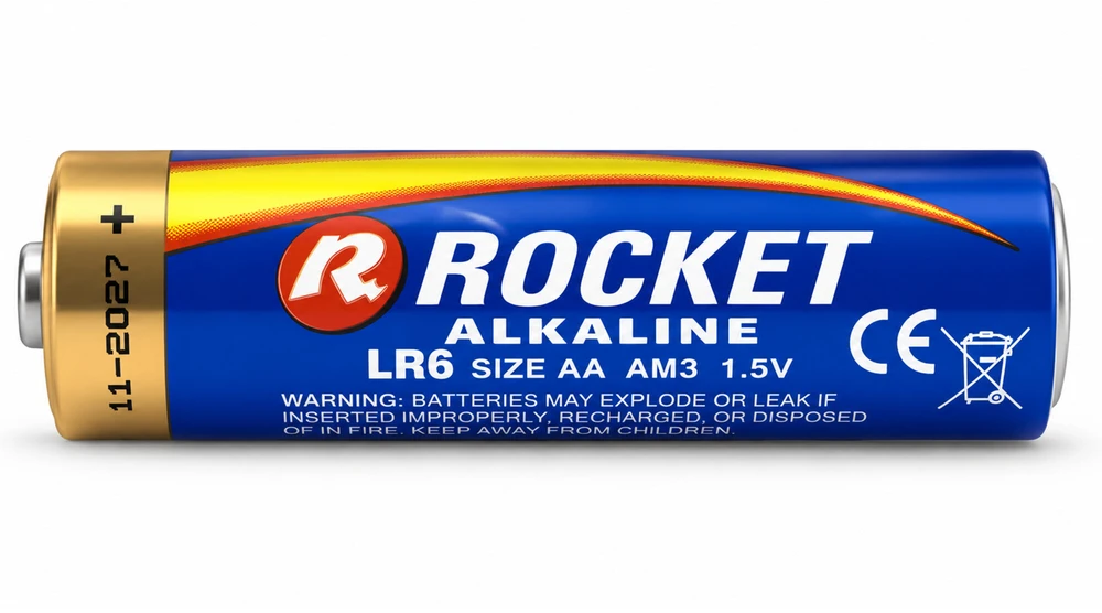 Baterie 10x4 Szt Alkaliczne Rocket LR06 AA 1,5V LR6 Bateria Rinkinys Paluszki