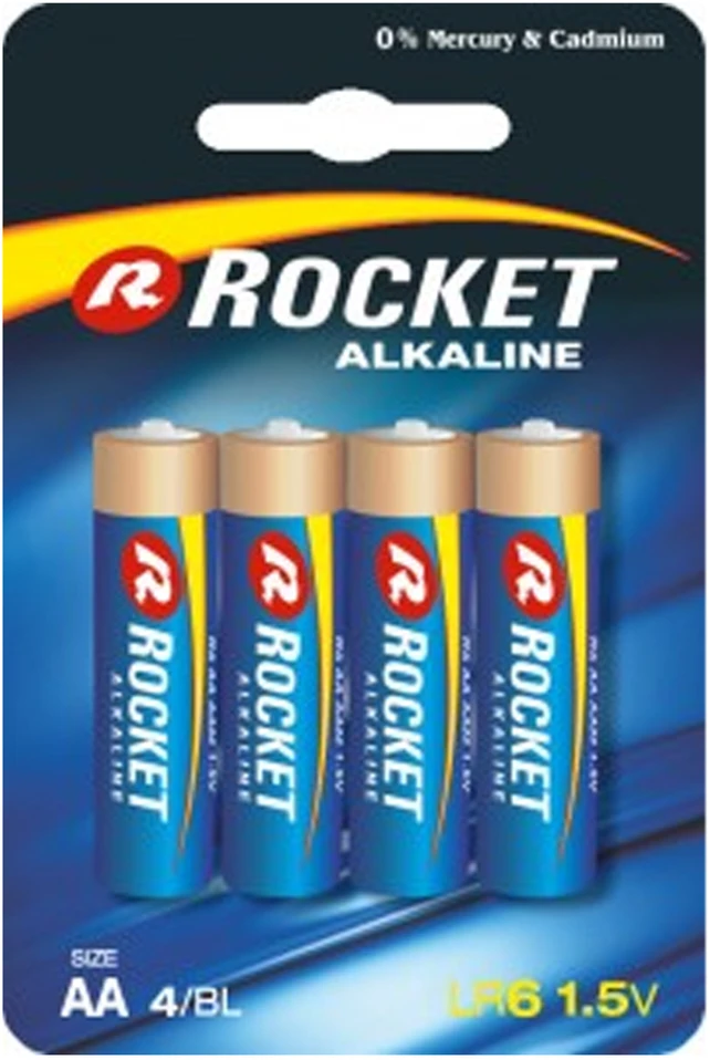 Baterie 10x4 Szt Alkaliczne Rocket LR06 AA 1,5V LR6 Bateria Rinkinys Paluszki