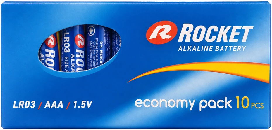 Baterie 30x10 Szt Alkaliczne Rocket LR03 AAA 1,5V LR3 Bateria Rinkinys Paluszki