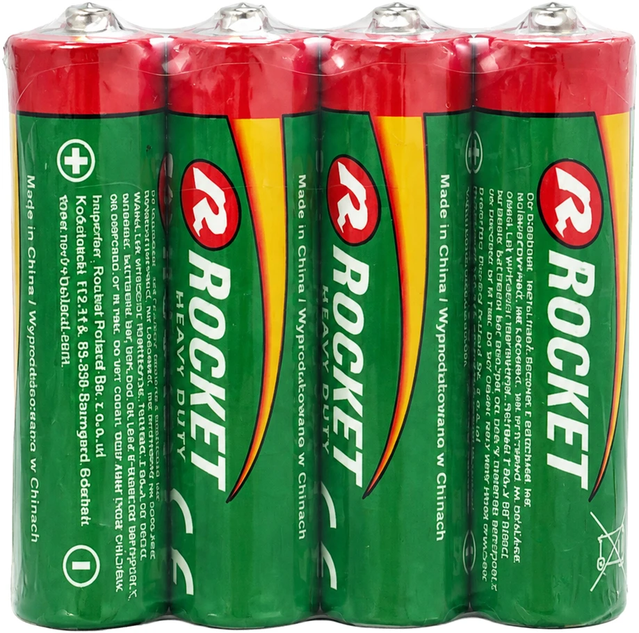 Baterie 6x4 Szt Rocket Cynkowo-Węglowa Paluszki AA R6 1,5V Rinkinys Baterii