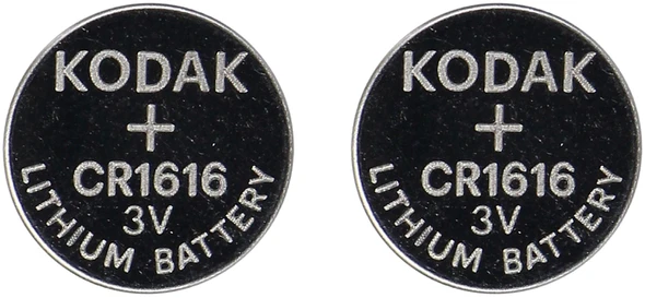 Baterie „Kodak Max“ ličio CR1616 baterijos, 2 vnt.