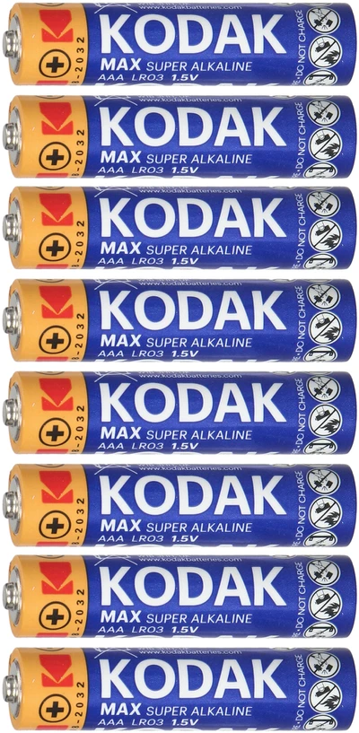 Baterie Kodak MAX šarminės AAA LR03 baterijos, 4+4 vnt.