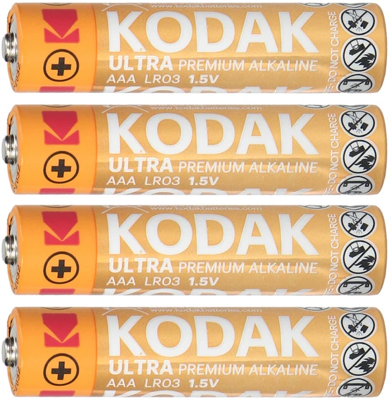 Baterie „Kodak ULTRA Premium Alkaline AAA LR03“ baterijos, 4 vnt.