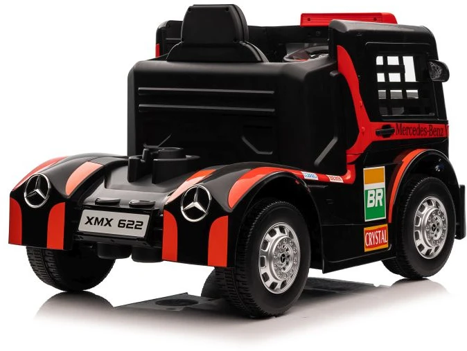 Lean Cars Vienvietis elektromobilis vaikams Mercedes-Benz Axor XMX622, raudonas
