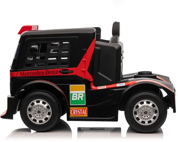 Lean Cars Vienvietis elektromobilis vaikams Mercedes-Benz Axor XMX622, raudonas