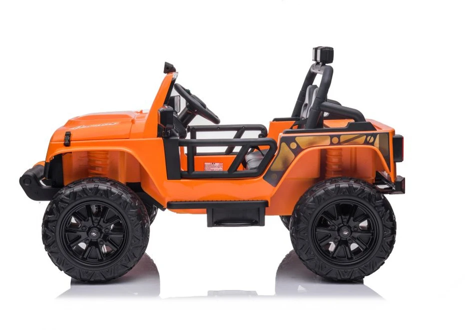 Lean Cars Akumuliatorinis dvivietis automobilis vaikams XB-1118 4x4, oranžinės spalvos