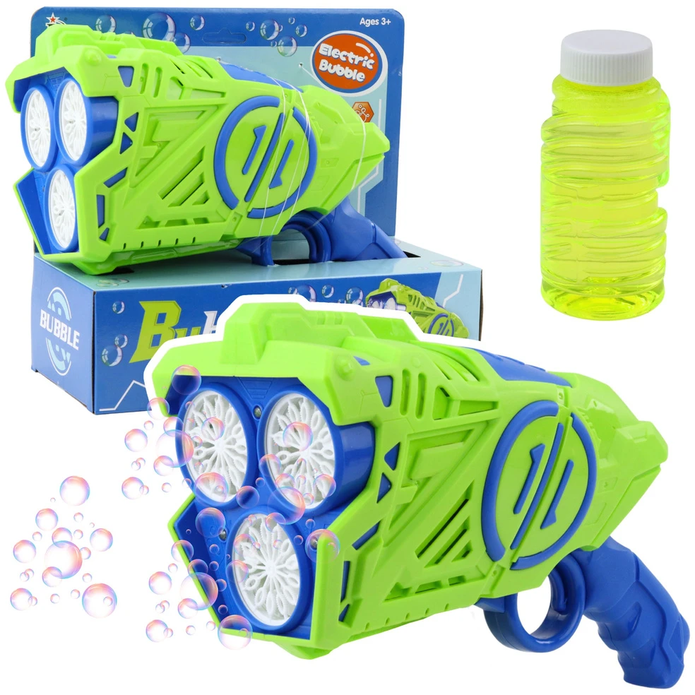 Lean Toys Bburbulų pistoletas su LED šviesomis