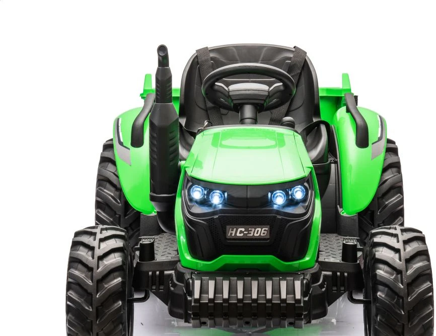 Lean Cars Akumuliatorinis traktorius HC-306 Žalias 24V