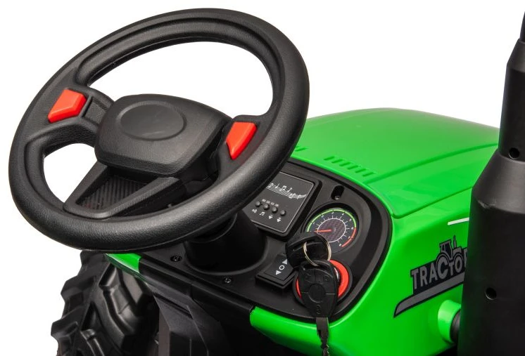 Lean Cars Akumuliatorinis traktorius HC-306 Žalias 24V