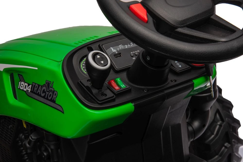 Lean Cars Akumuliatorinis traktorius HC-306 Žalias 24V