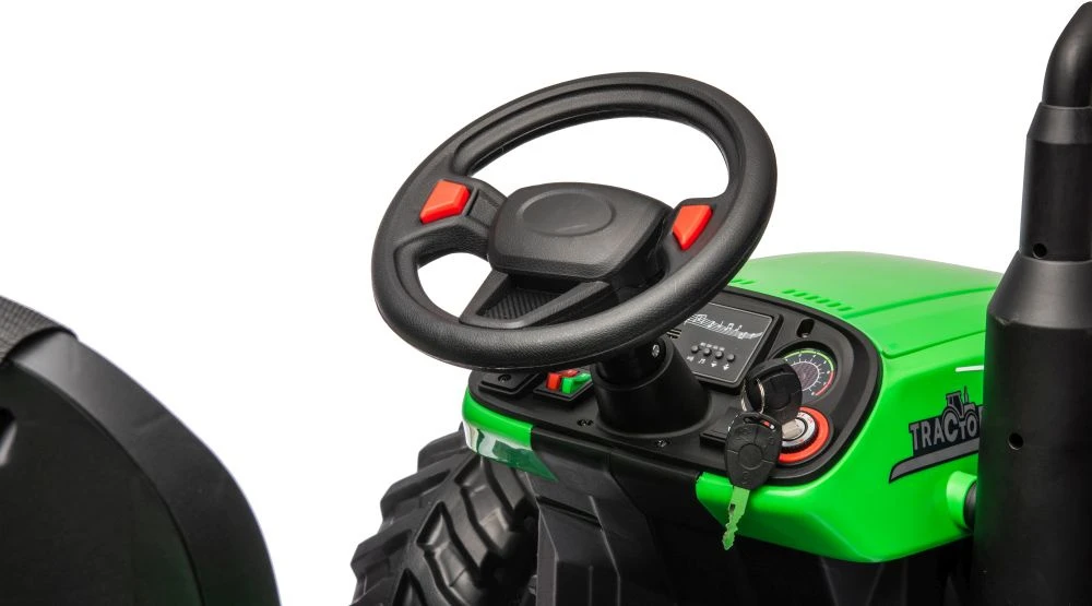Lean Cars Akumuliatorinis traktorius HC-306 Žalias 24V
