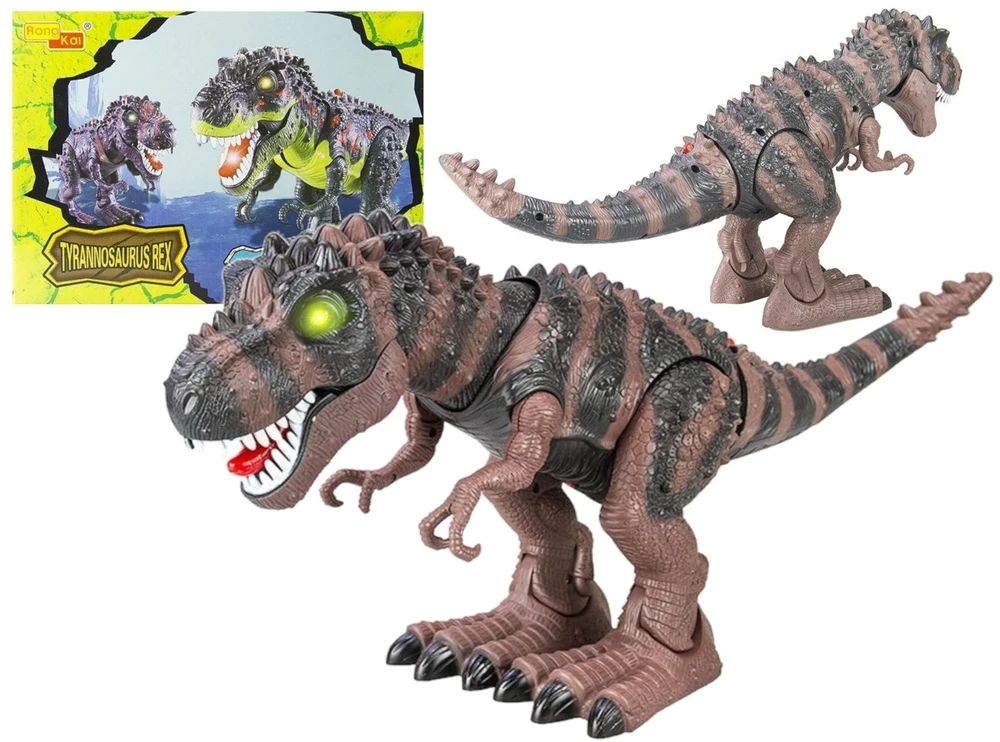 Lean Toys Žaislinis dinozauras Tyrannosaurus Rex su šviesos ir garso efektais
