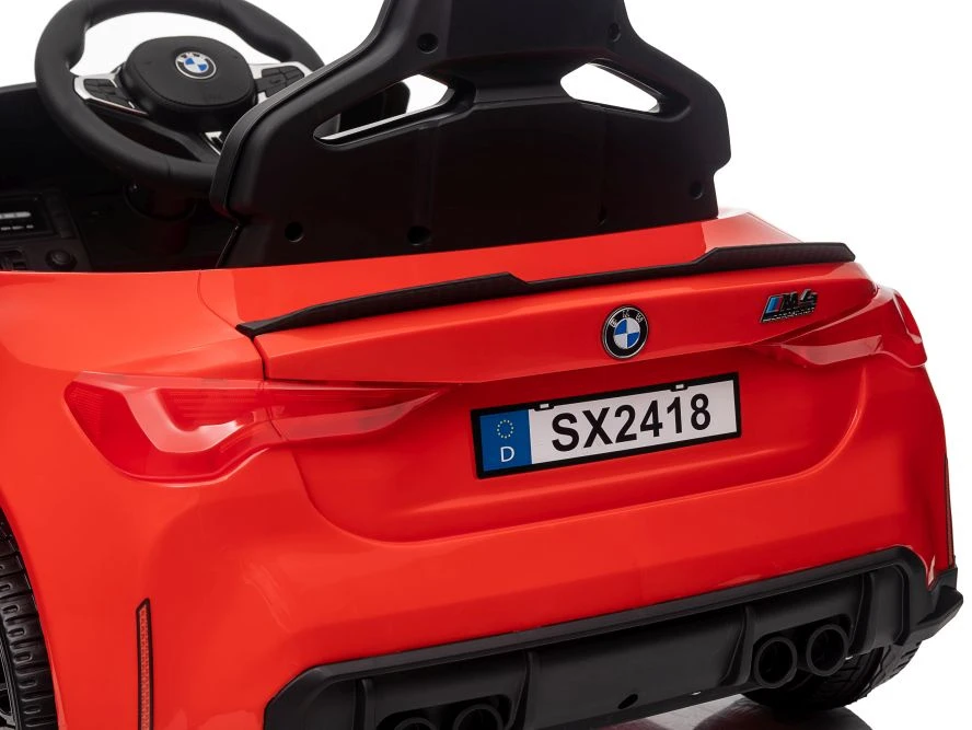 Vienvietis vaikiškas elektromobilis Lean cars BMW M4, raudonas