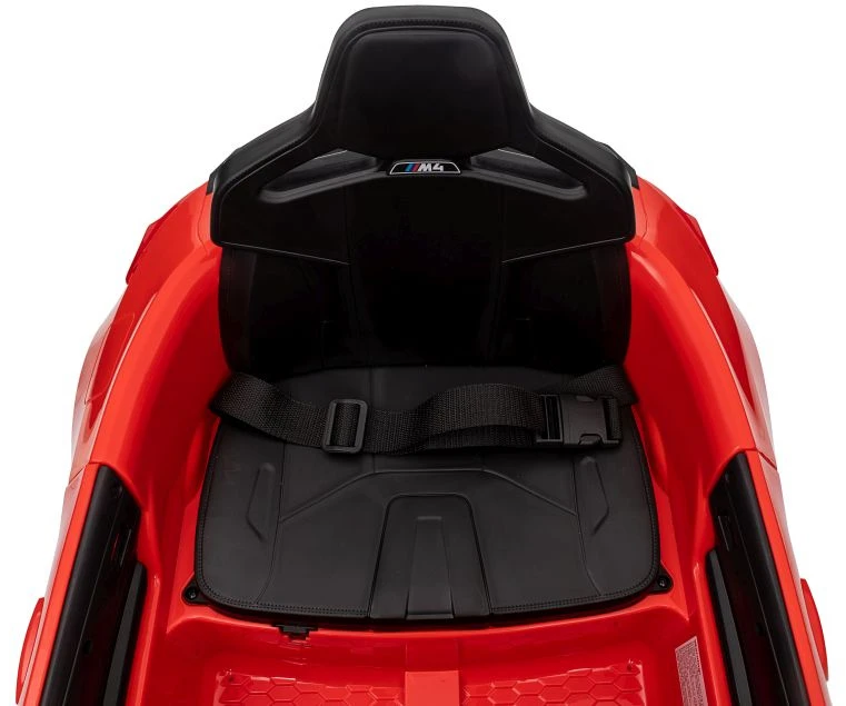 Vienvietis vaikiškas elektromobilis Lean cars BMW M4, raudonas