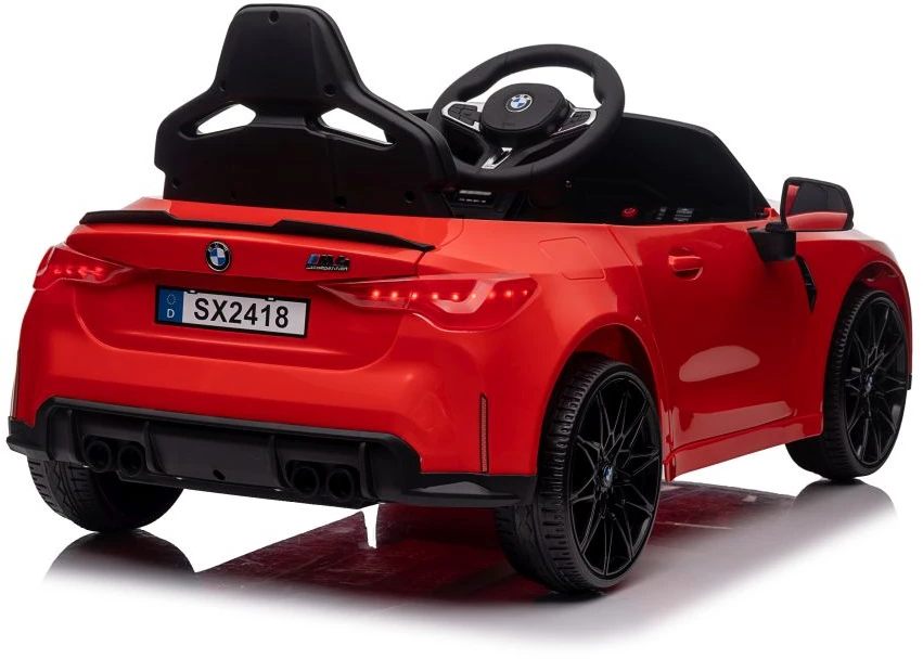 Vienvietis vaikiškas elektromobilis Lean cars BMW M4, raudonas