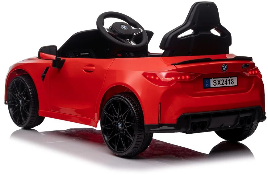 Vienvietis vaikiškas elektromobilis Lean cars BMW M4, raudonas