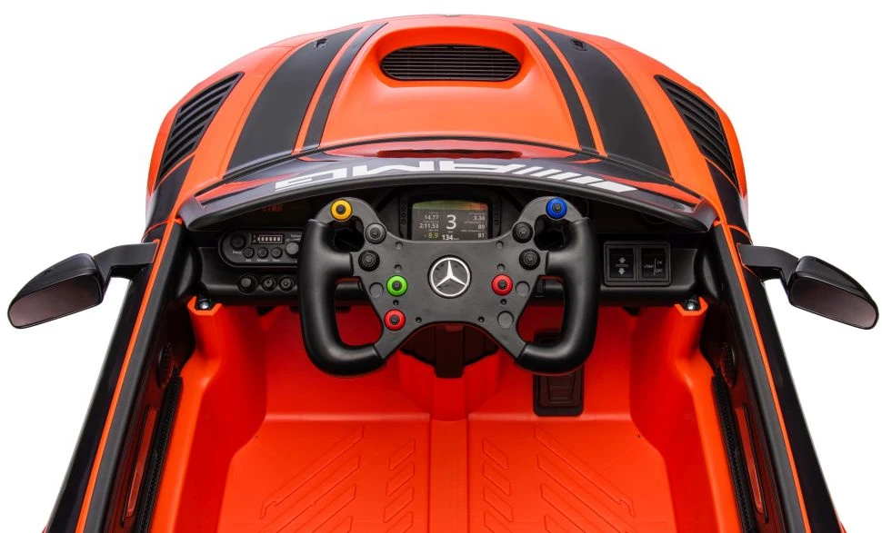 Lean Cars Akumuliatorinis automobilis Mercedes AMG GT3 Oranžinis