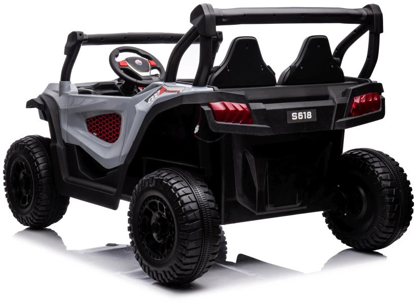 Lean Cars Dvivietis vaikiškas elektromobilis S618 4x4, pilkas