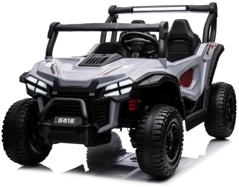 Lean Cars Dvivietis vaikiškas elektromobilis S618 4x4, pilkas