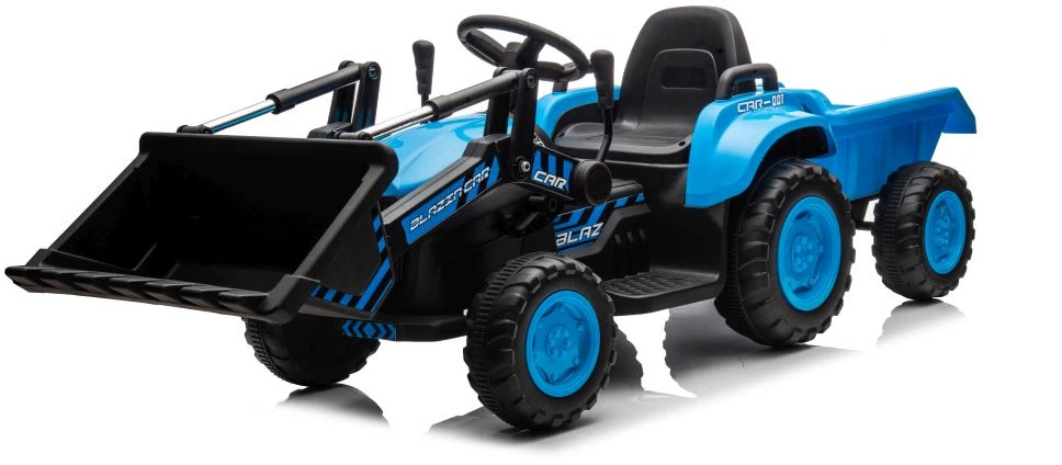 Akumuliatorinis traktorius su kaušu BW-X002A, Mėlynos spalvos