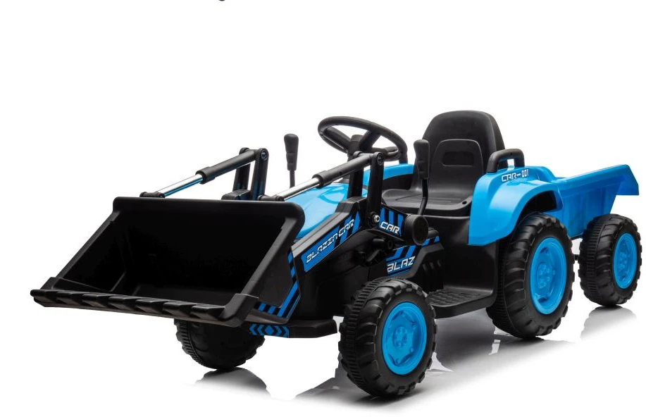 Akumuliatorinis traktorius su kaušu BW-X002A, Mėlynos spalvos