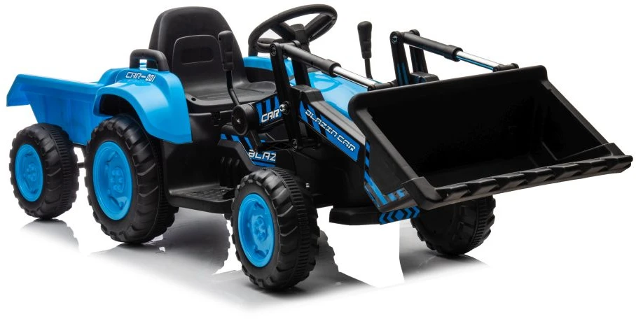 Akumuliatorinis traktorius su kaušu BW-X002A, Mėlynos spalvos