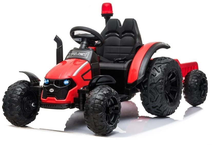Lean Cars Raudonas akumuliatorinis traktorius su priekaba HZB-200