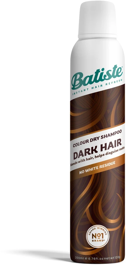 Sausas šampūnas plaukams su dažančiu efektu Batiste Dark &amp; Deep Brown Sausas šampūnas 200ml