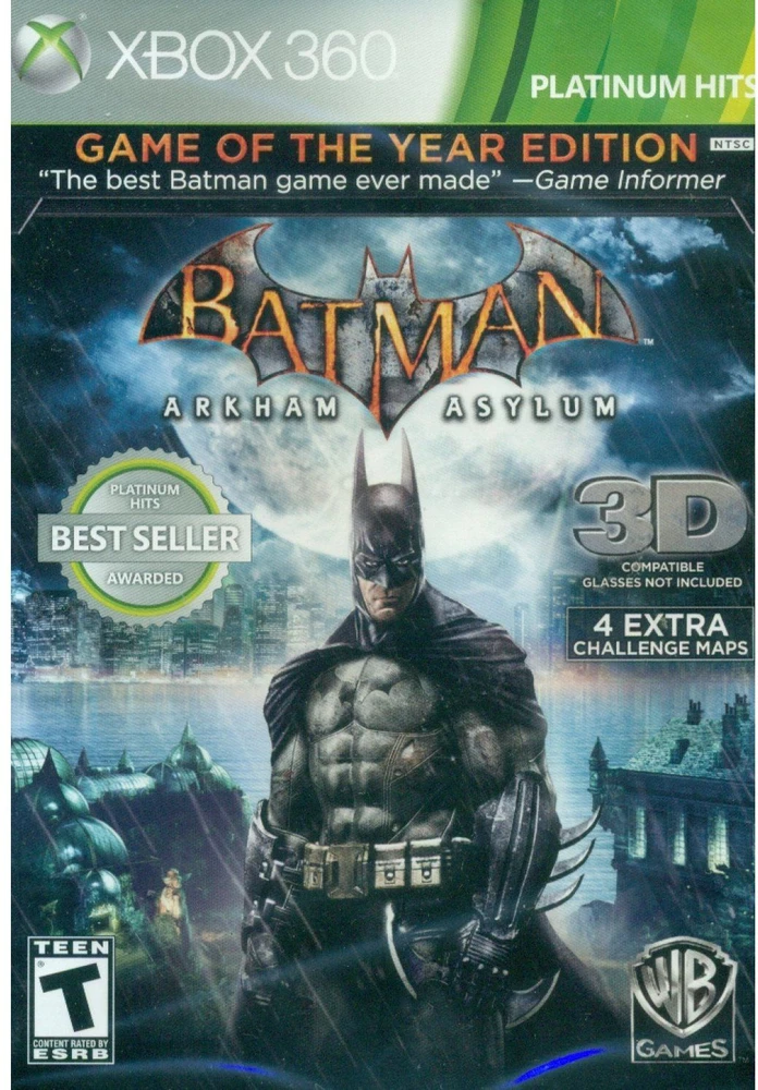 „Batman: Arkham Asylum“ (Metų žaidimo leidimas) (platininis hitas) – „XBOX 360“