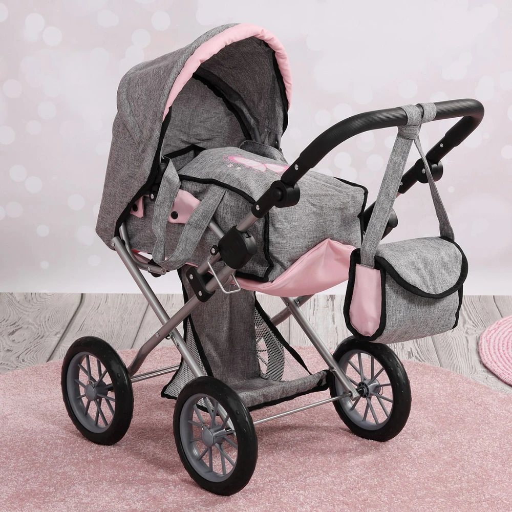 Bayer Design Bayer - Lėlių vežimėlis - City Star - Pilkas (13633AA)
