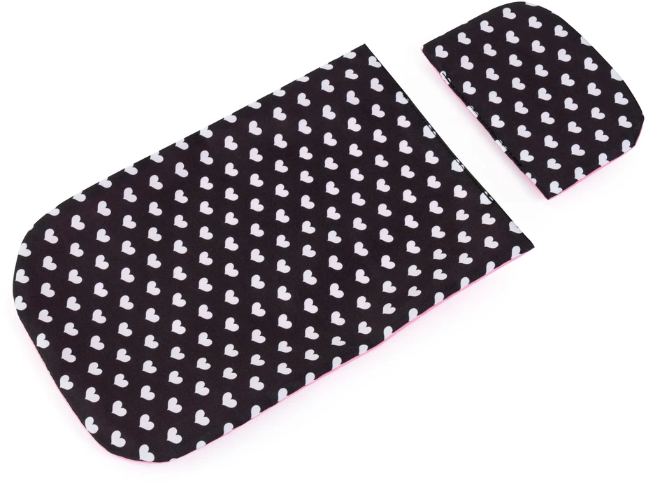 Bayer Design Bayer - Lėlių vežimėlis Cosy - Juodas/Rožinis (12760AA)