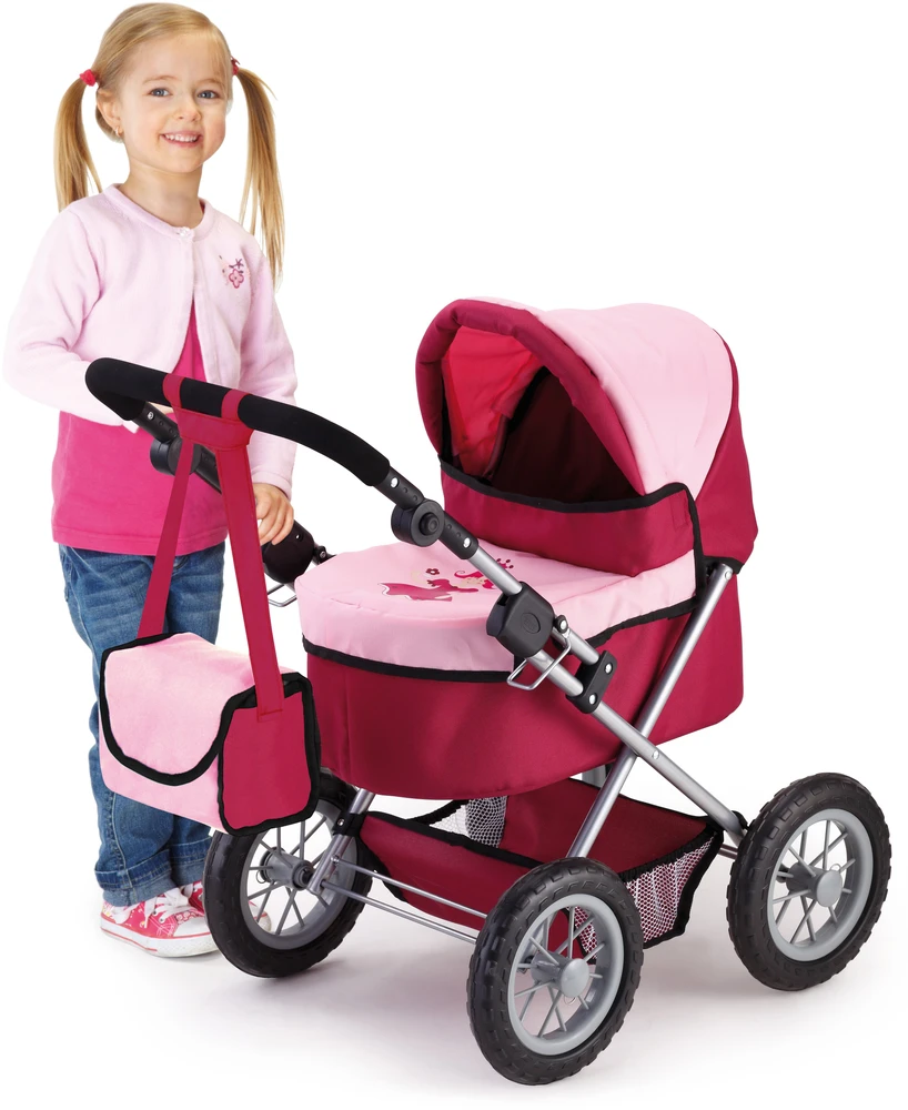 BAYER DESIGN LĖLIŲ VEŽIMĖLIS TRENDY, Rožinis
