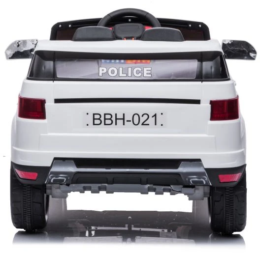 Lean Cars Vienvietis policijos elektromobilis BBH-021, baltas