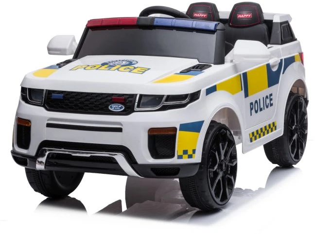 Lean Cars Vienvietis policijos elektromobilis BBH-021, baltas