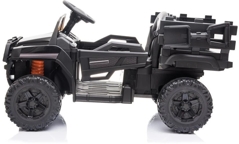 Lean Cars Vaikiškas elektrinis visureigis „Farmer Pick-Up“ (modelis BDM0926, juodas)