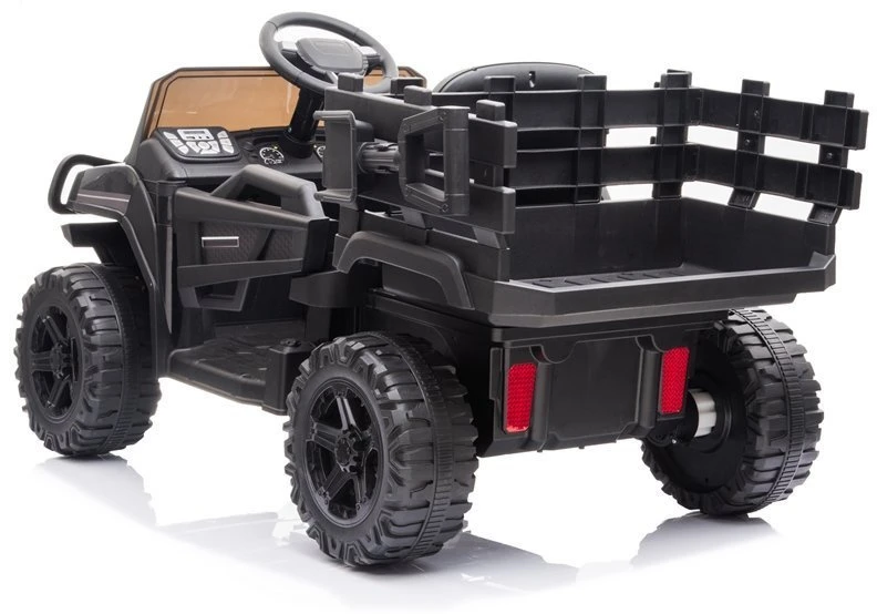 Lean Cars Vaikiškas elektrinis visureigis „Farmer Pick-Up“ (modelis BDM0926, juodas)