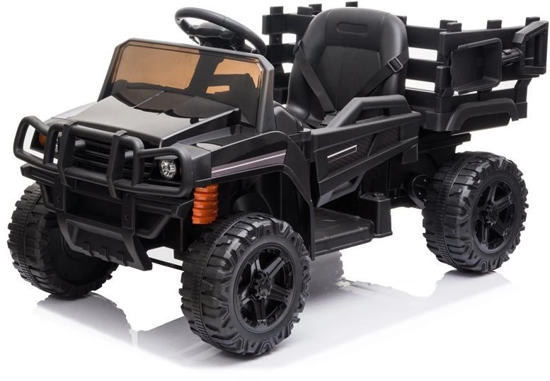 Lean Cars Vaikiškas elektrinis visureigis „Farmer Pick-Up“ (modelis BDM0926, juodas)
