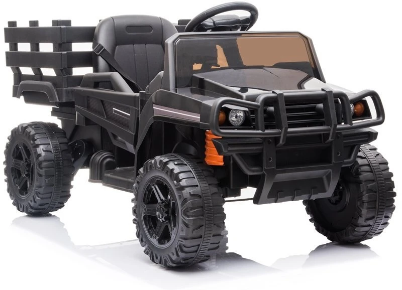 Lean Cars Vaikiškas elektrinis visureigis „Farmer Pick-Up“ (modelis BDM0926, juodas)