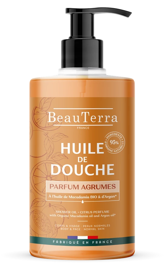 Beauterra Huile De Douche Naranja Mandarina, 750 ml
