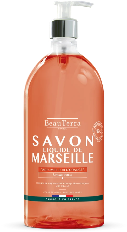 Beauterra Marseille Oranžinis Blossom muilas 1000ml