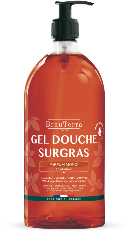 Beauterra Monoi Gel De Ducha, 1000 ml