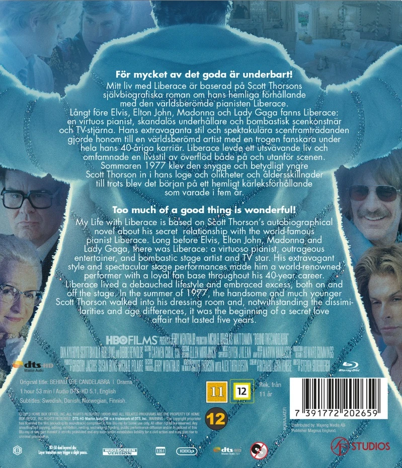 „Behind The Candelabra“ – MIt liv med Liberace (Michaelas Douglasas ir Mattas Damonas)