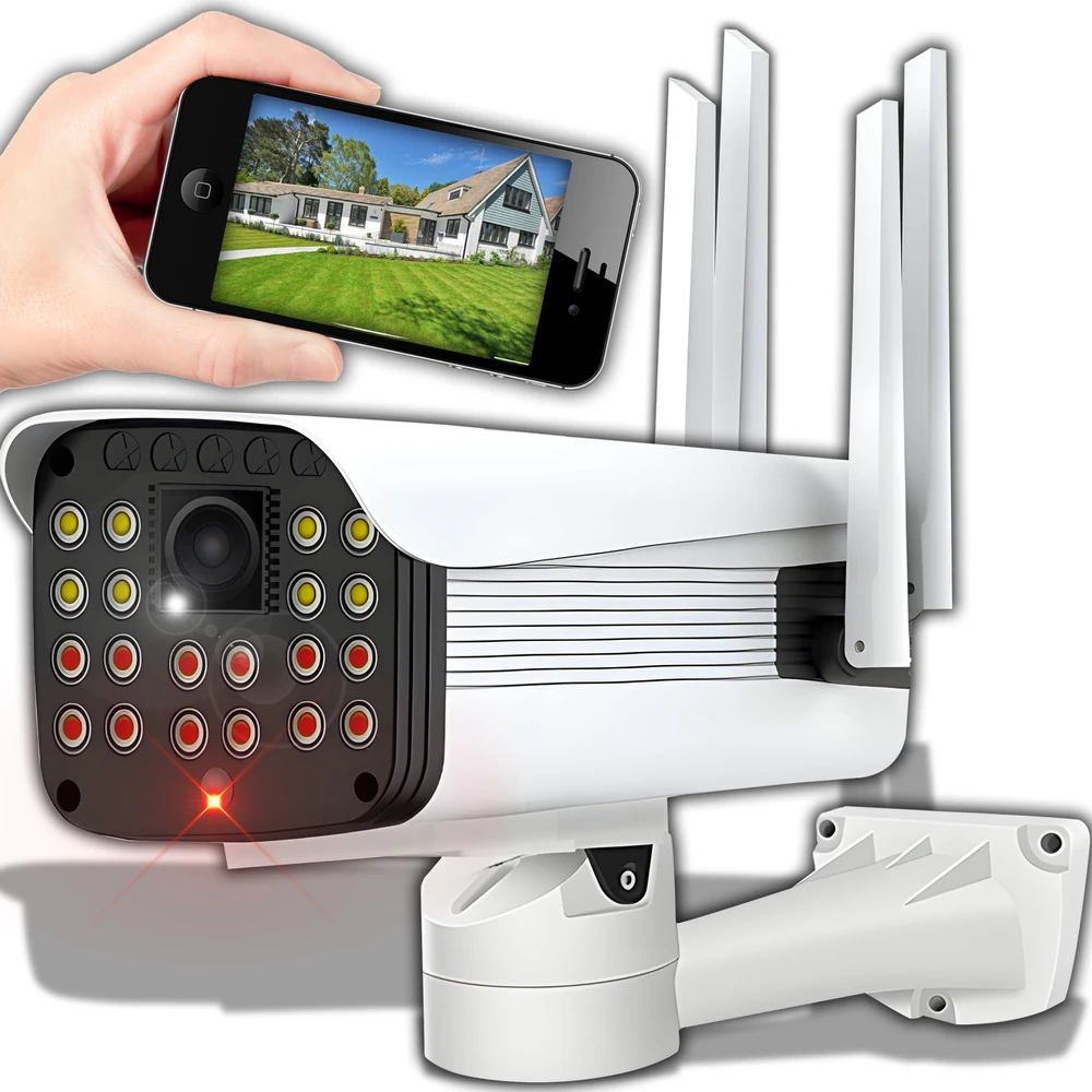 Belaidė lauko „Wifi IP“ kamera, 2 MP, „Full HD 1080p“, išmanioji aptikimo sistema, SD kortelė
