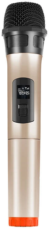 Belaidis UHF dinaminis mikrofonas PULUZ PU628J 3.5 mm (auksinis)