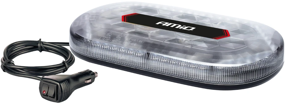 Magnetinis LED įspėjamasis žibintas 48 LED WLB78 R65 12V 24V AMIO-03336