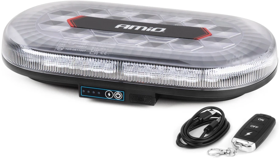 Belaidis LED šviestuvas su pulteliu R65 R10 26W 12/24V AMIO-04369