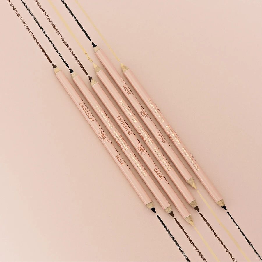 Bellamianta - Deuxline 2 in 1 akių kontūro pieštukas - kreminės ir rudos spalvos - 1,6 g