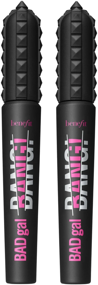 Benefit Duo Set: Badgal Bang! Volumizing Blakstienų tušas apimties suteikiantis blakstienų tušas, atspalvis: 1 Intense Pitch Juodas, 2 x 8,5g