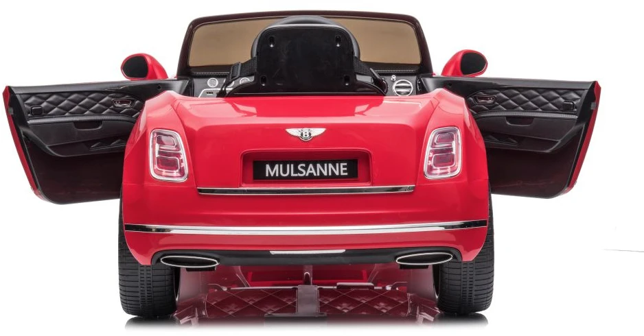 Lean Cars Vienvietis elektromobilis Bentley Mulsanne Lean Car, raudonas
